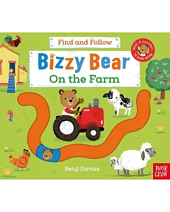 滑滑軌道書機關書Bizzy Bear: Find and Follow On the Farm（附音檔）