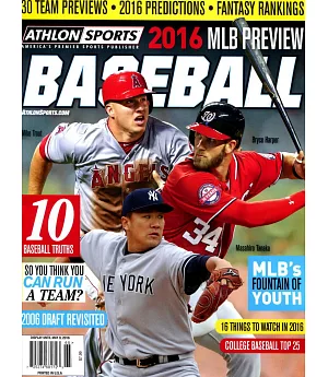 Athlon Sports BASEBALL 2016 MLB PREVIEW
