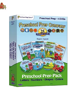 Preschool Prep 幼兒美語基礎DVD4片組