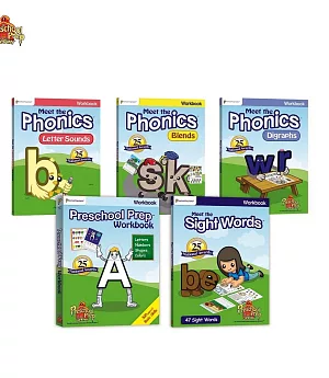 Preschool Prep 幼兒美語練習本5本組