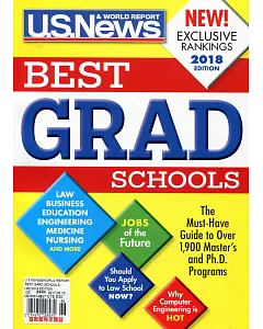 U.S.NEWS & WORLD REPORT BEST GRAD SCHOOLS 2018