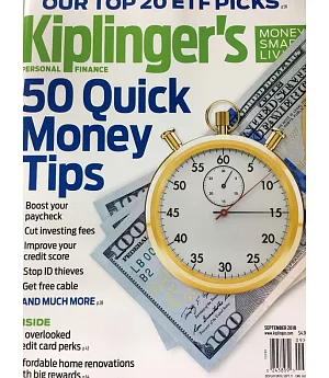 Kiplinger’s PERSONAL FINANCE 9月號/2018