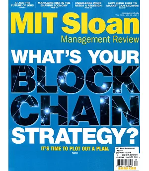 MIT Sloan Management Review Vol.60 No.1 秋季號/2018