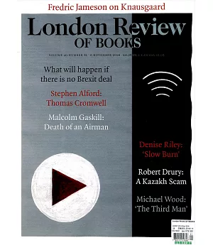London Review OF BOOKS Vol.40 No.21 11月8日/2018