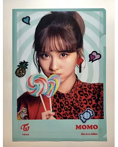 韓國KPOP週邊 TWICE A4資料夾 - Momo (Candy Pop版)