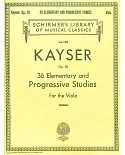 凱撒：36 首中提琴練習曲 Vol.1850
