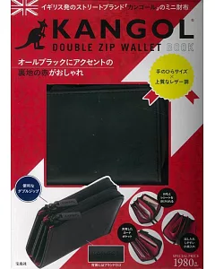 KANGOL時尚單品：雙拉鍊迷你錢包