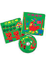紅雞媽媽三隻小熊(套書)2本硬頁書+1片CD