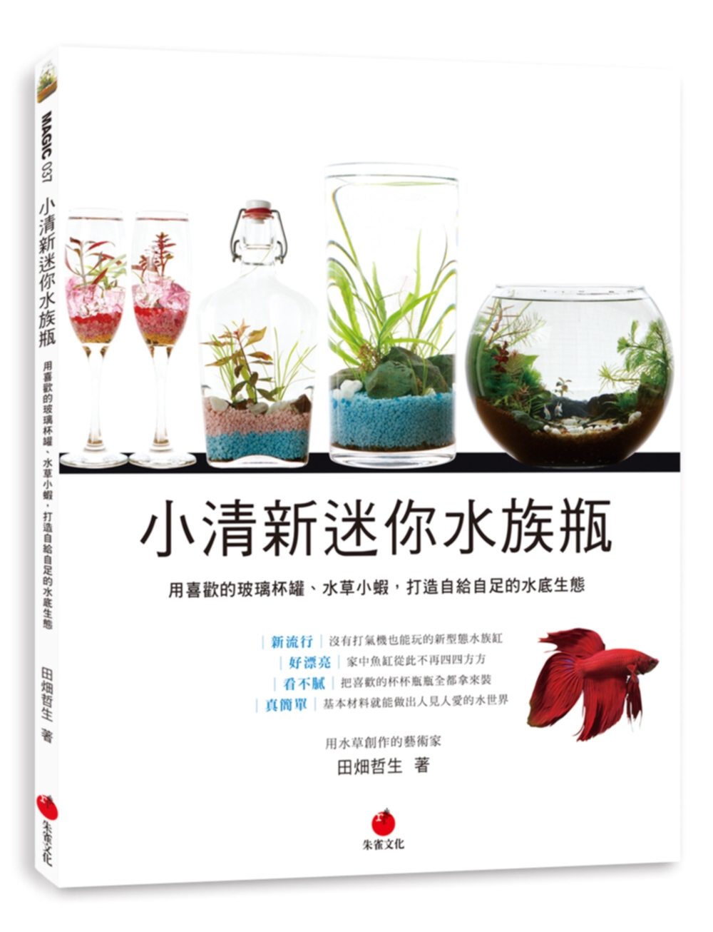 小清新迷你水族瓶：用喜歡的玻璃杯罐、水草小蝦，打造自給自足的...