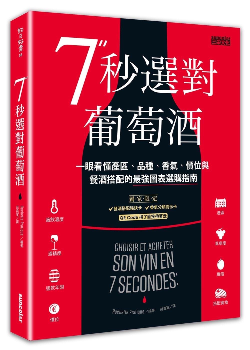 7秒選對葡萄酒：一眼看懂產區、品種、香氣、價位與餐酒搭配的最...