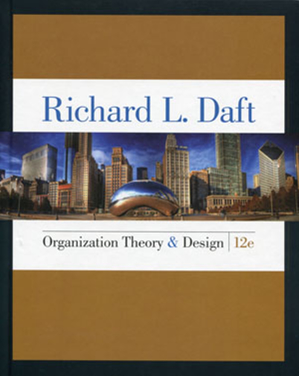 Organization Theory and Design...