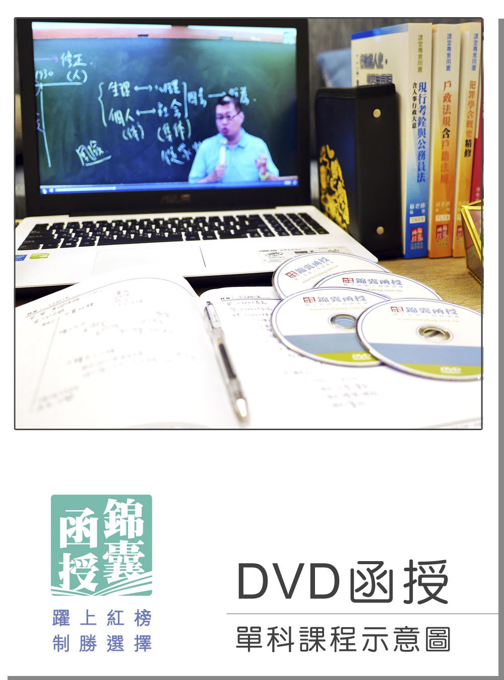 【DVD函授】社會研究法：單科課程(108版)