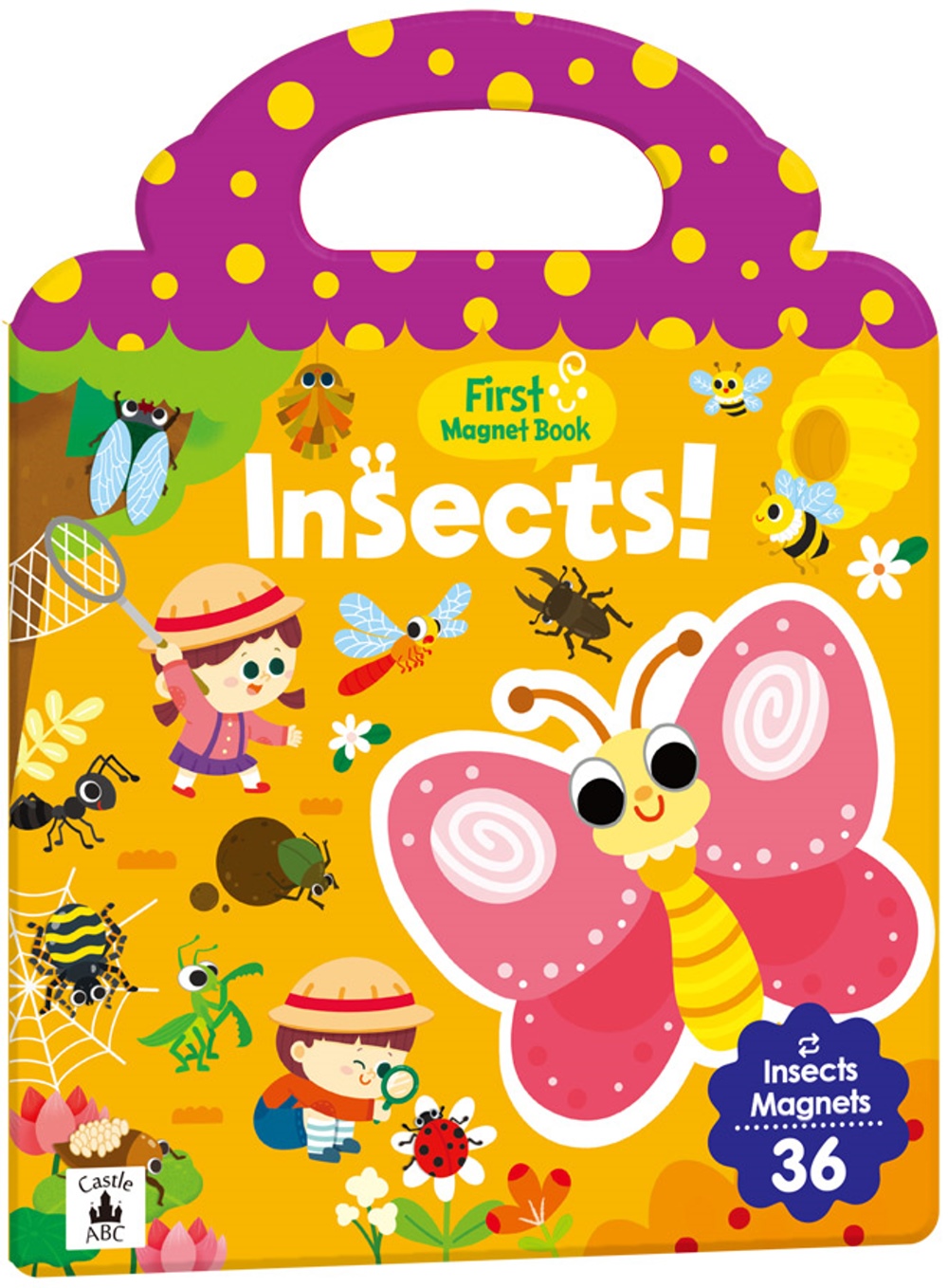 First Magnet Book：Insects（內含36個認知磁鐵+3摺頁超大場景）(限台灣)