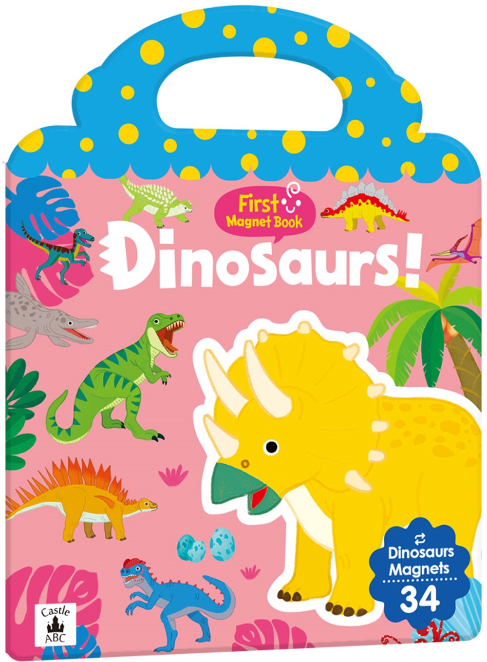 First Magnet Book：Dinosaurs34個認知磁鐵+3摺頁超大場景(限台灣)