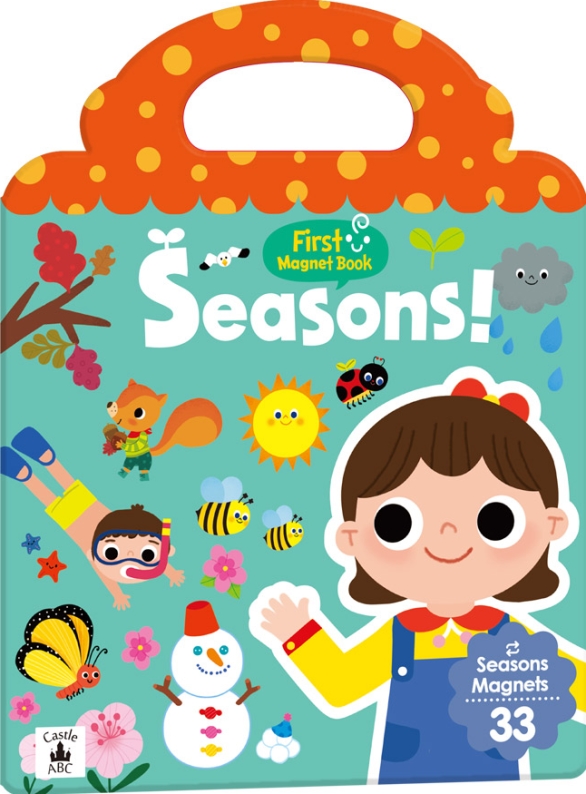 First Magnet Book：Seasons（內含33個認知磁鐵+3摺頁超大場景）(限台灣)