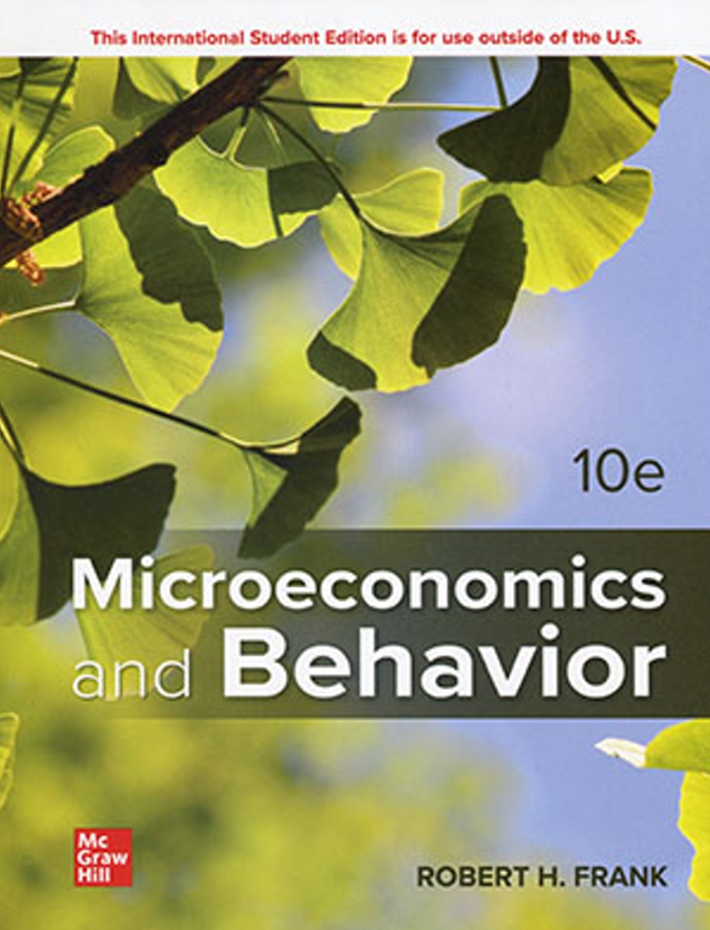 Microeconomics and Behavior（十版...