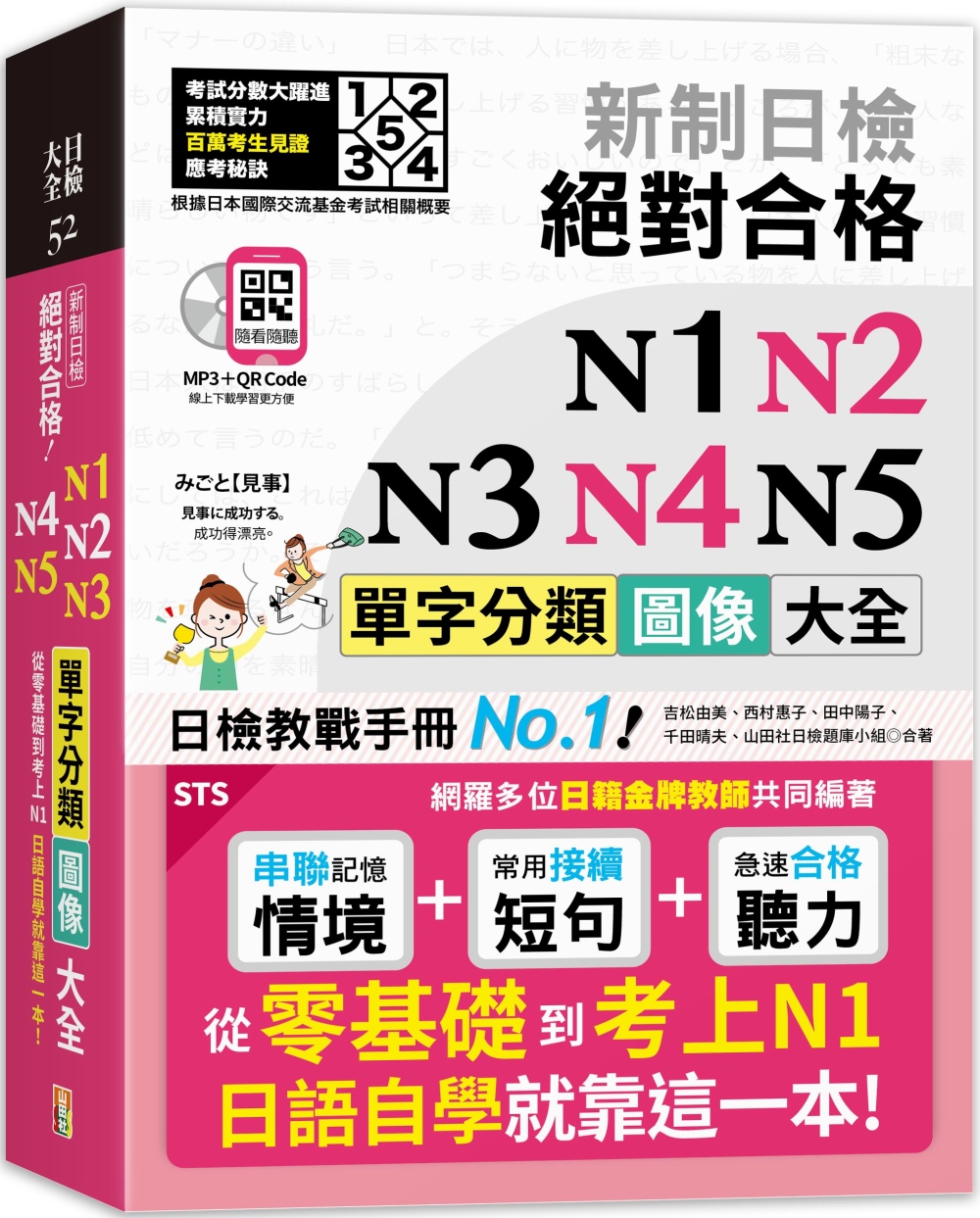 新制日檢 絕對合格 N1,N2,N3,N4,N5單字分類圖像...