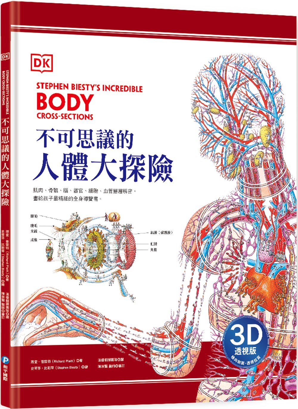 DK不可思議的人體大探險【3D透視版】：橫向剖面×透視拉頁，層層解密，畫給孩子最精細的全身導覽書