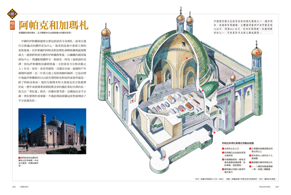 《神靈的殿堂》喀什阿帕克和加瑪札清真寺／李乾朗