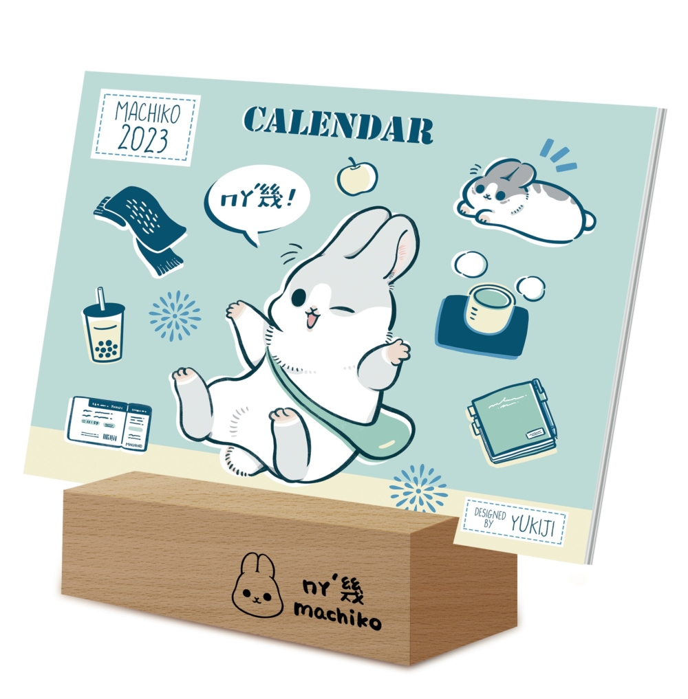 2023ㄇㄚˊ幾實木底座桌曆 machiko desk calendar
