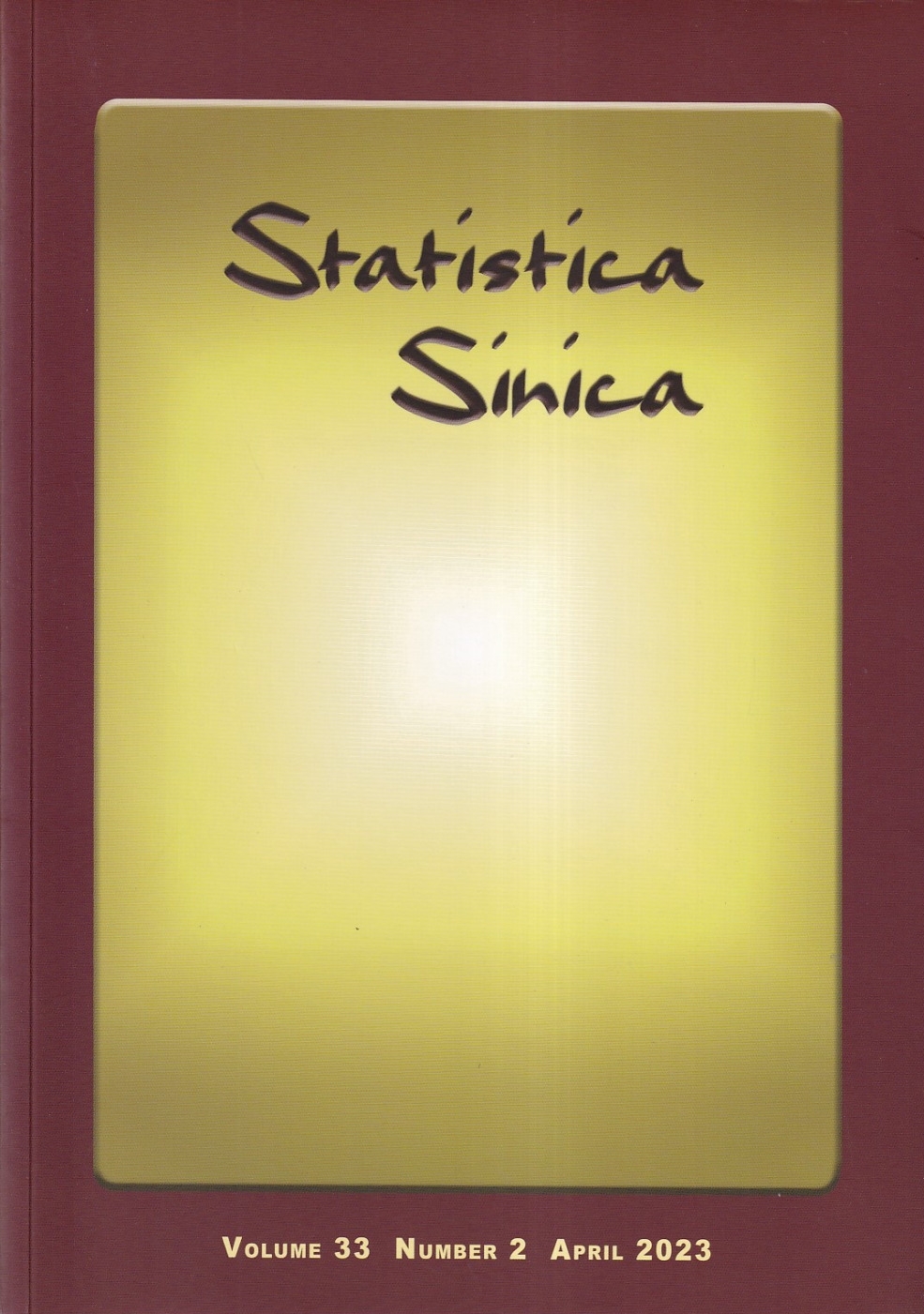 Statistica Sinica 中華民國統計學誌Vol.33,NO.2