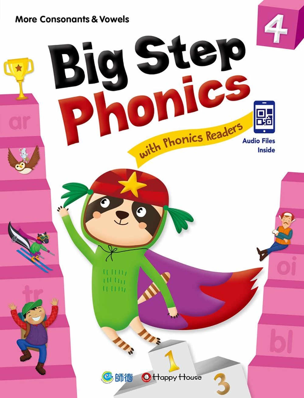 Big Step Phonics with Phonics Readers 4(課本+練習本+線上資源) (附QR CODE音檔隨掃即聽)
