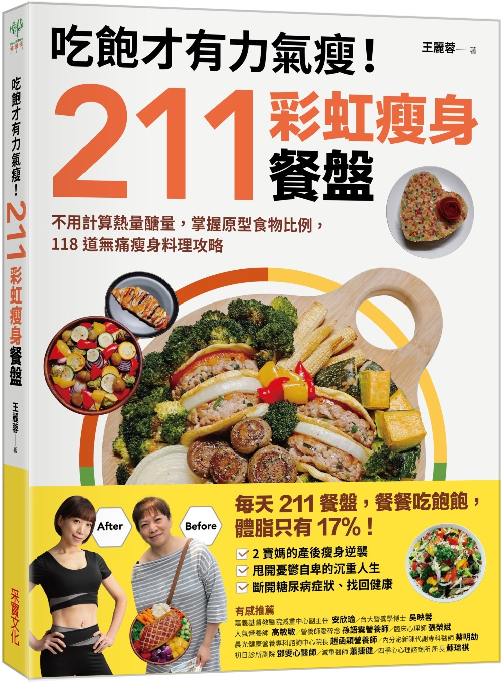 吃飽才有力氣瘦！211彩虹瘦身餐盤：不用計算熱量醣量，掌握原型食物比例，118道無痛瘦身料理攻略