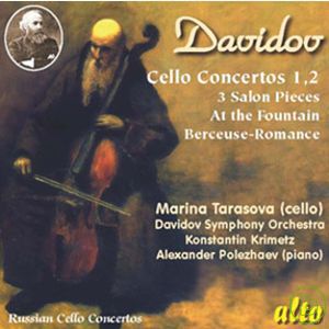 Karl Davidov: Cello Concertos No.1, No.2 & Pieces / Marina Tarasova