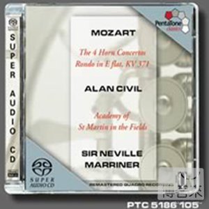 Mozart: 4 Horn Concertos & Rondo K.371 / Alan Civil, Sir Neville Marriner cond. Academy of St. Martin in the Fields (SAC