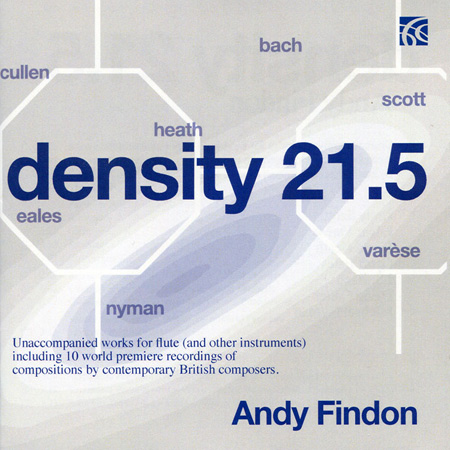Density 21.5: Unaccompanied Works for Flute, Baritone Saxophone by Contemporary Britian Composers / Andy Findon