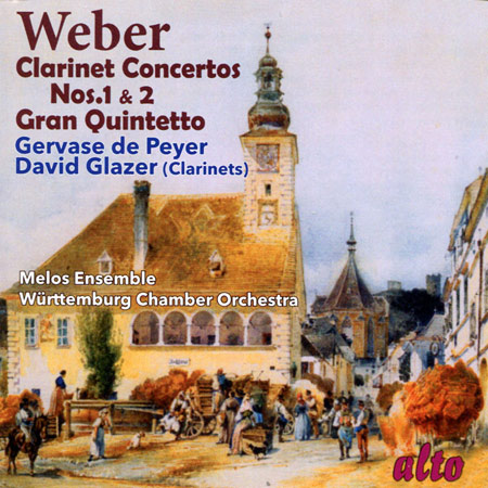 Weber: 2 Clarinet Concertos & Gran Quintetto / David Glazer & Gervase de Peyer
