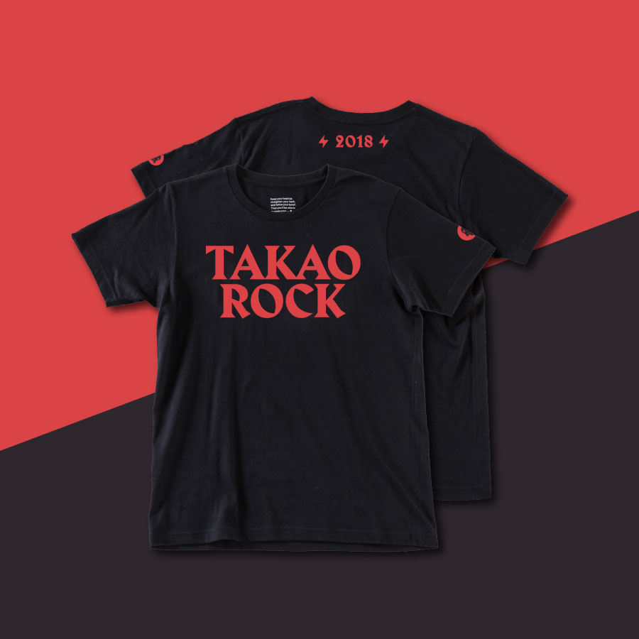 TAKAO ROCK 基本款T-SHIRT (黑M)