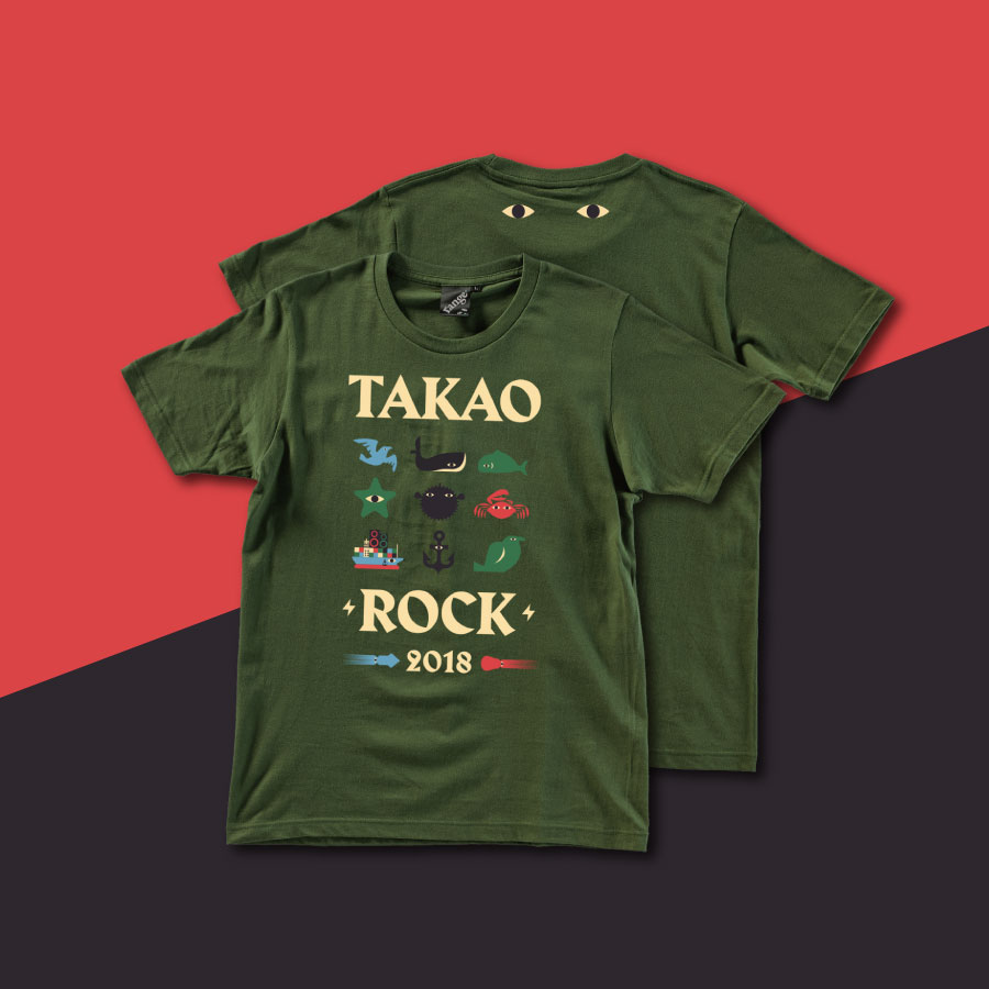 TAKAO ROCK 特殊款T-SHIRT (綠M)