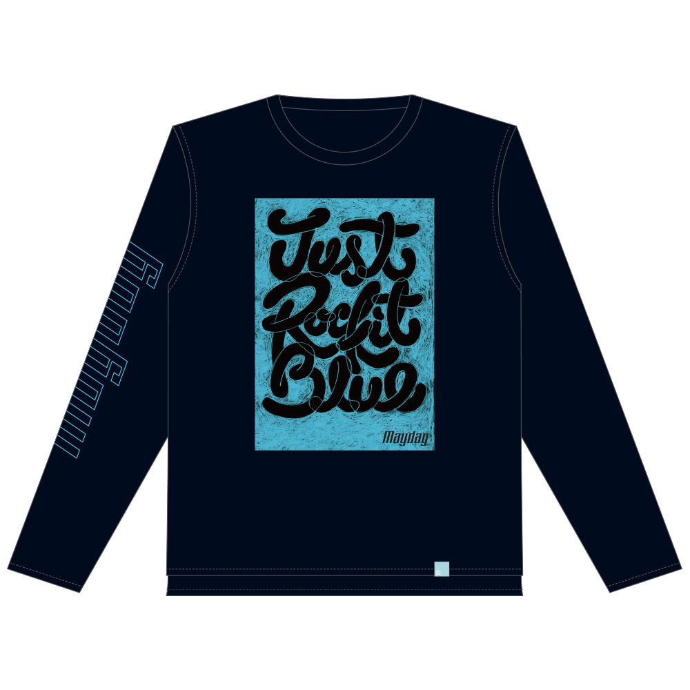 [Just Rock It 2019 藍 BLUE 巡迴演唱會 上海場限定周邊商品] 五月天 / 天天天天天空藍 藍黑長T - L