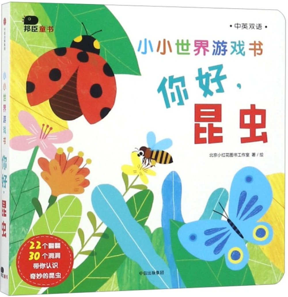 小小世界遊戲書：你好，昆蟲（中英雙語）