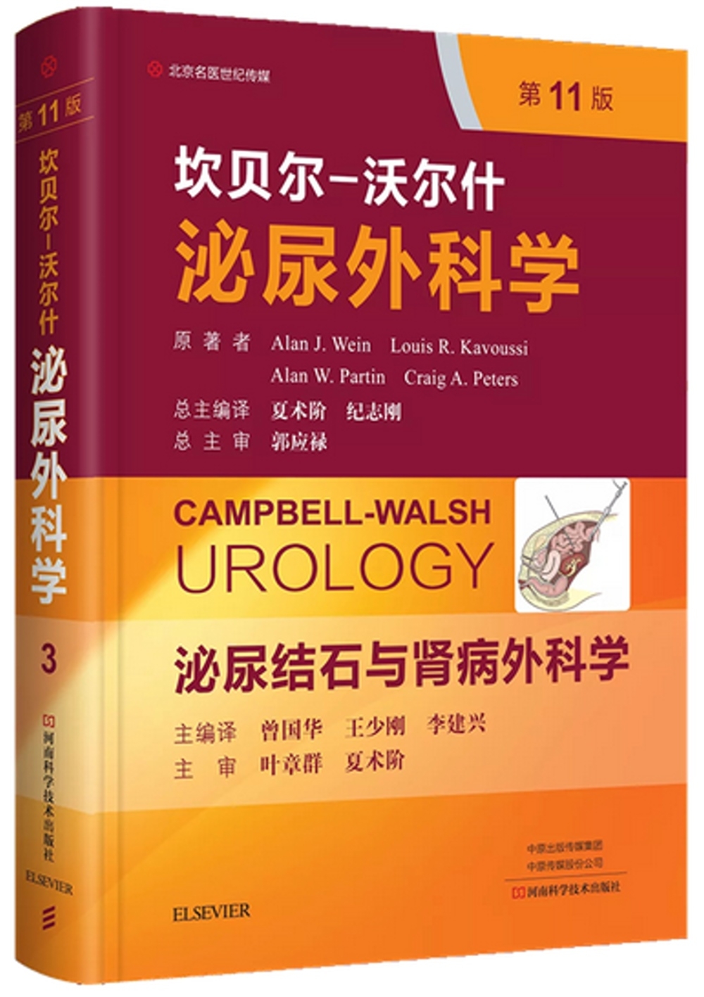 坎貝爾-沃爾什泌尿外科學--泌尿結石與腎病外科學（第11版）