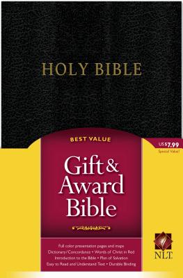 Holy Bible: New Living Translation, Gift & Award Bible, Black, Imitation Leather