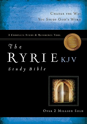 Ryrie Study Bible: King James Version, Black, Bonded Leather, Red Letter Edition, Ribbon Marker