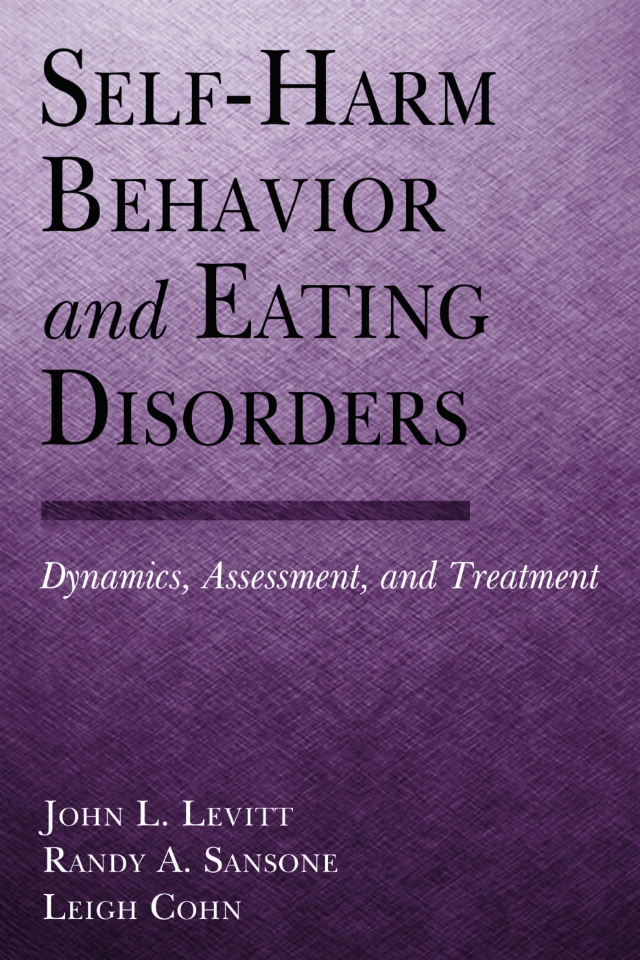 Self-Harm Behavior and Eating Disorders: Dynamics, Assessment and Treatment