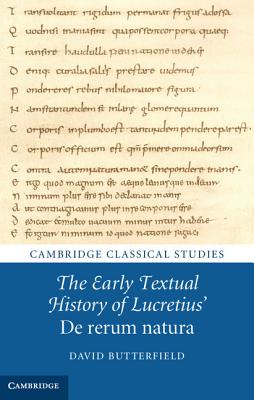 The Early Textual History of Lucretius’ de Rerum Natura