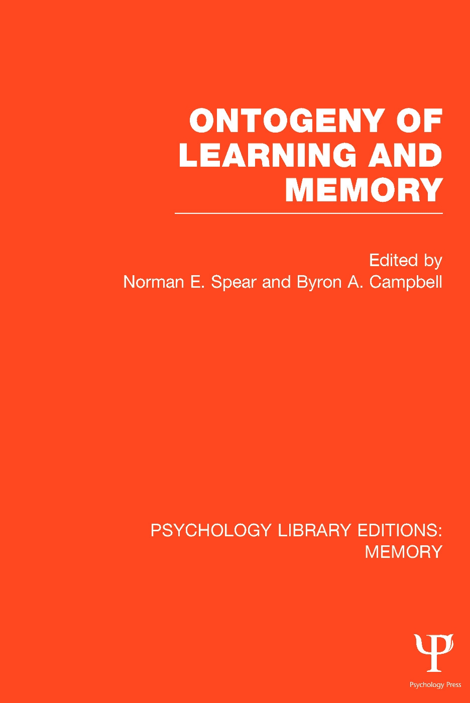 Ontogeny of Learning and Memory (Ple: Memory)