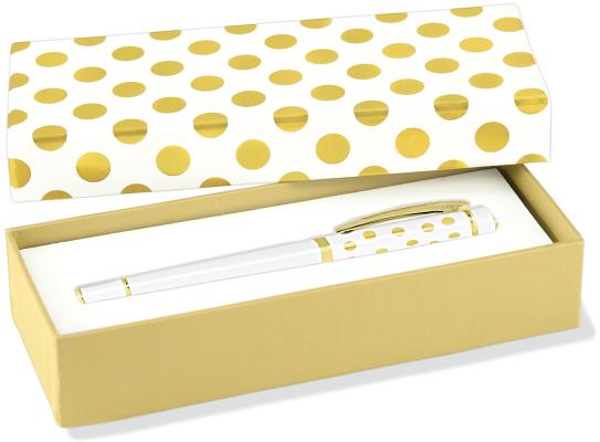 Gold Dots Roller Ball Pen With Gift Box: Rollerball Pen