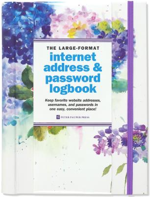 Hydrangeas Large-Format Internet Address & Password Logbook