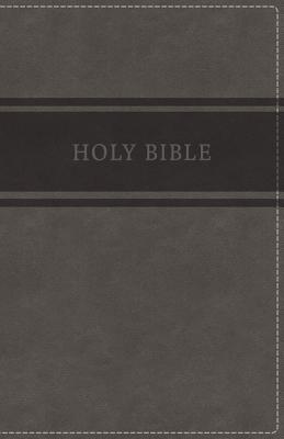 Holy Bible: King James Version, Gray, Leathersoft, Red Letter Edition