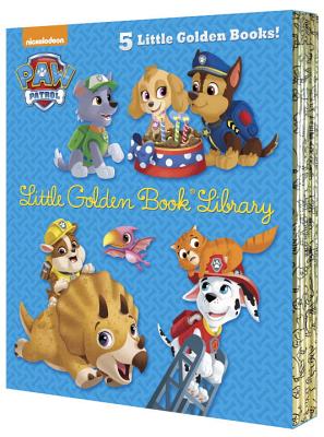Paw Patrol Little Golden Book Library: Itty-bitty Kitty Rescue / Puppy Birthday to You! / Pirate Pups! / All-star Pups! / Jurass