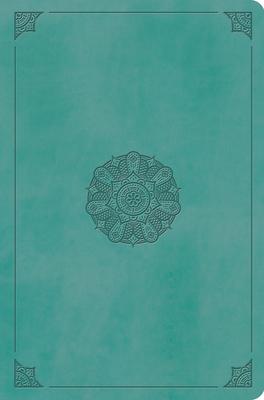 The Holy Bible: English Standard Version, Value Compact Bible, Trutone, Turquoise, Emblem Design