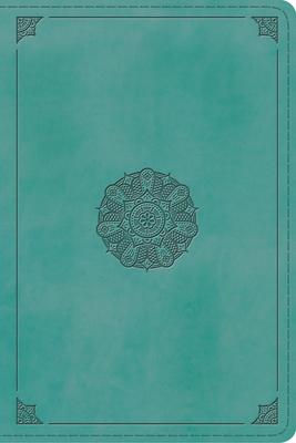 Holy Bible: English Standard Version, Trutone, Turquoise, Emblem, Personal Size