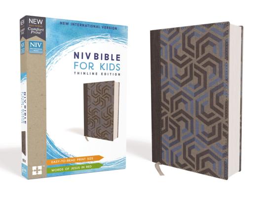 Niv, Bible for Kids, Cloth Over Board, Blue, Red Letter Edition, Comfort Print: Thinline Edition