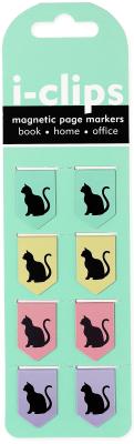 Black Cats I-clips Magnetic Page Markers