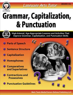 Language Arts Tutor - Grammar, Capitalization, and Punctuation, Grades 4 - 8